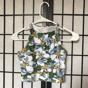 American Apparel Floral Crop Top
